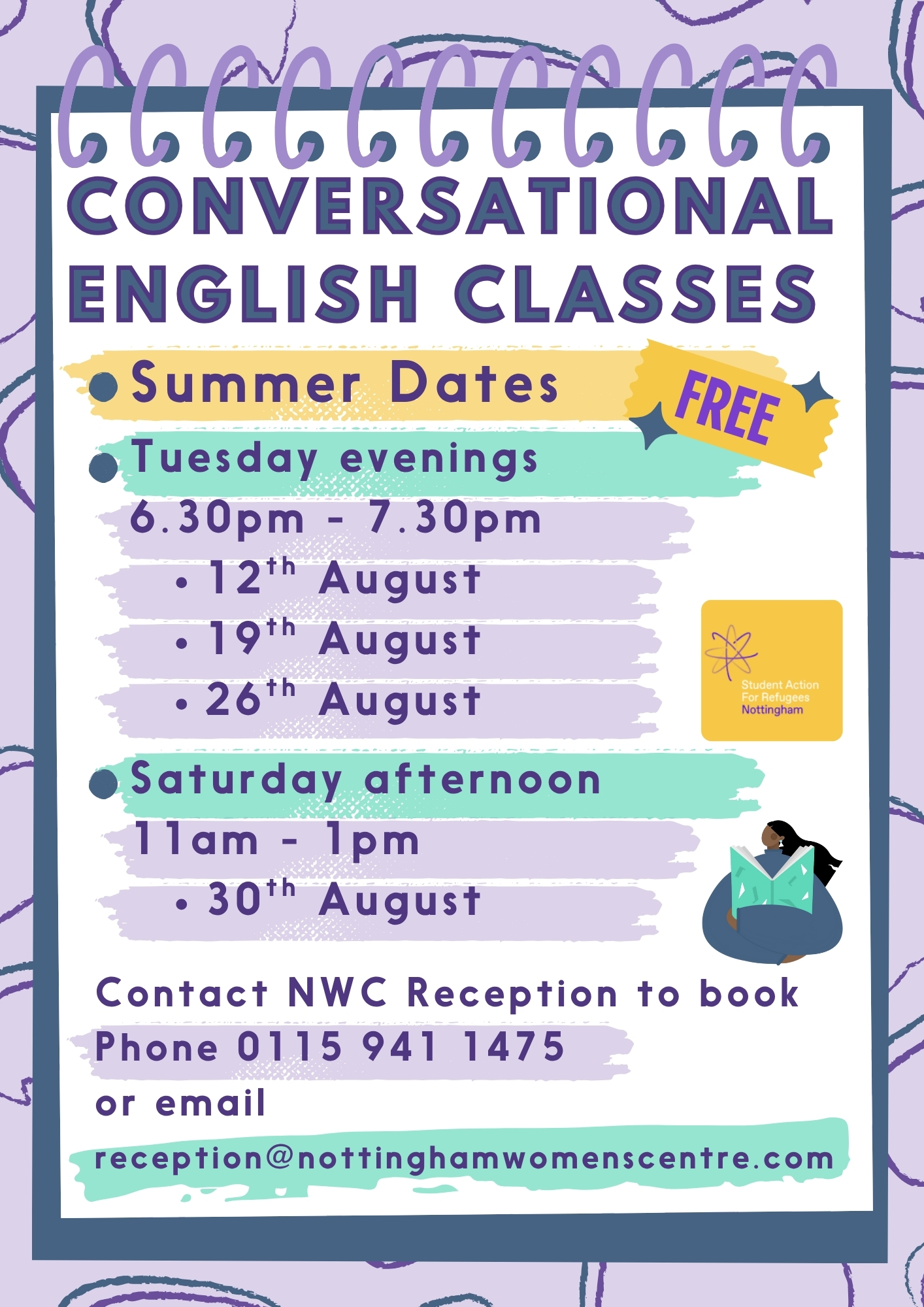 Conversational English Classes 2025 POSTER