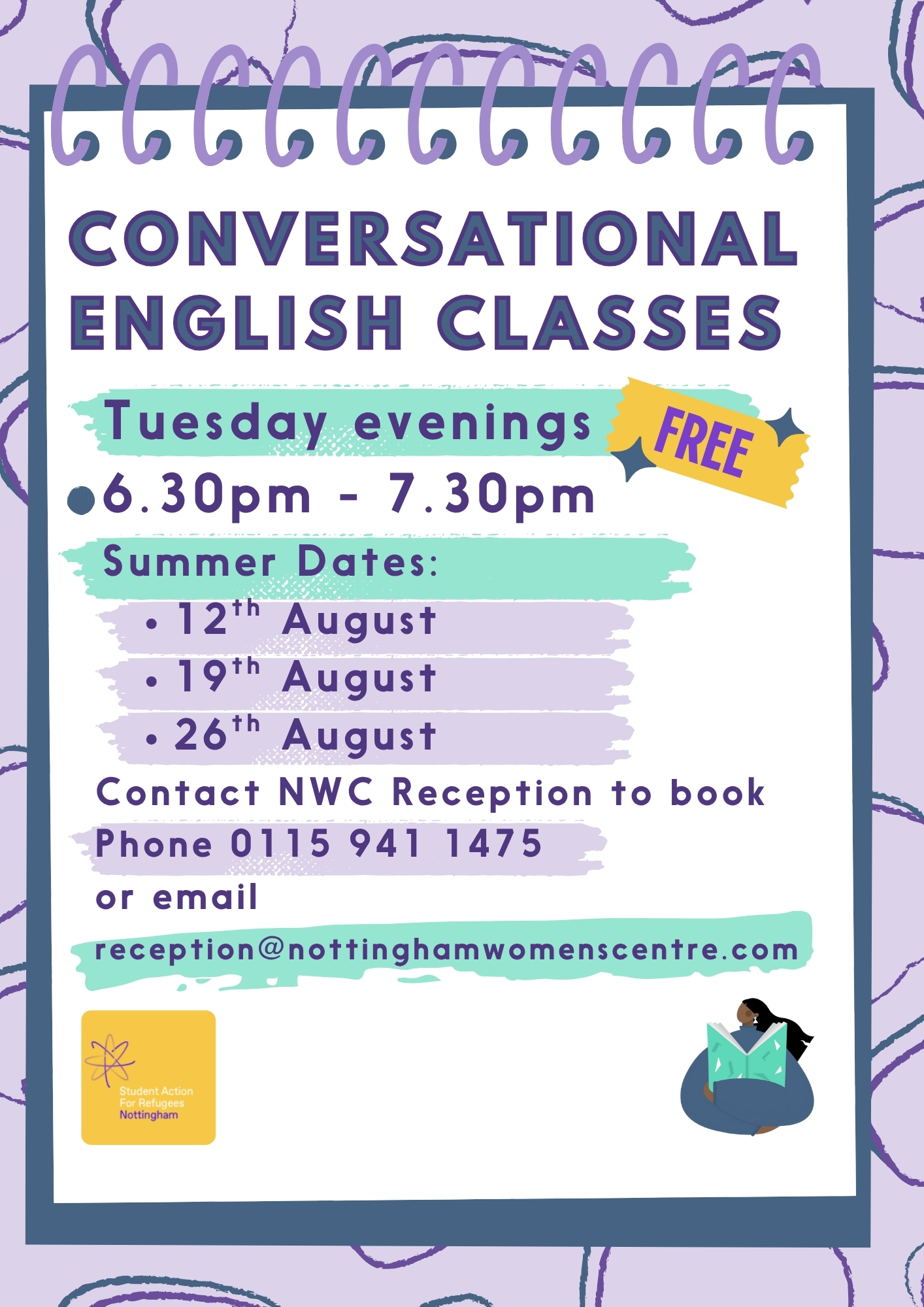 Conversational English Classes 2025 POSTER